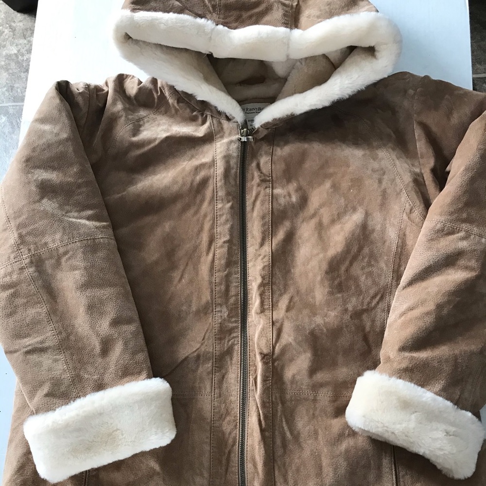 St Johns Bay Suede Coat